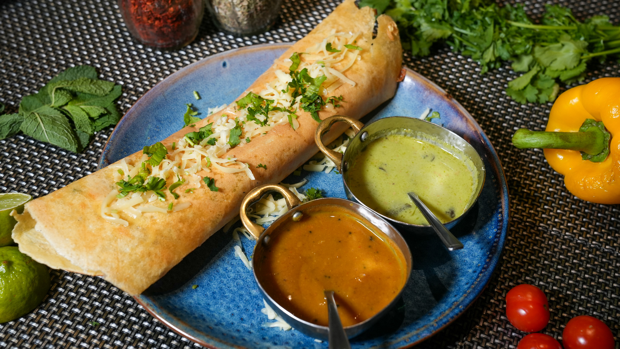 Palak Paneer Dosa